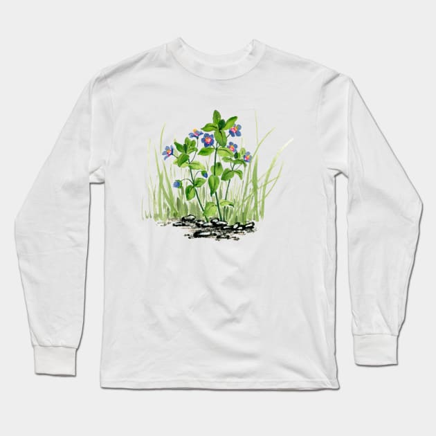 June 14th birthday flower Long Sleeve T-Shirt by birthflower